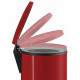 Hailo poubelle à pédale pure taille l 25 rouge 0530-040 