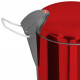 Hailo poubelle à pédale topdesign taille m 13 l rouge 0516-530 