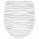 Siège de toilette avec fermeture en douceur white wave blanc