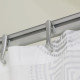 Ensemble de rail de rideau de douche easy-roll aluminium mat 