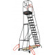 Escabeau de rayonnage 14 marches à immobilisation automatique 150 kg - FIMM - 830008819 