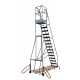 Escabeau de rayonnage 15 marches à immobilisation automatique 150 kg - FIMM - 830008820 