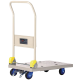 Chariot dossier repliable Prestar® avec frein plateau polypropylène 150 kg - 805007170
