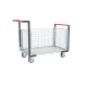 Chariot modulaire grillagé 2 dossiers + 2 ridelles plateau bois 850 x 500 mm 250 kg - 806724145