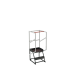 Escabeau roulant étroit charge 150 kg 2 marches ht plateforme 510 mm