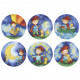 Haba veilleuse enfichable star sprite rouge & orange 302916 