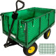 Chariot charrette de jardin main 550 kg outils jardinage avec plateau helloshop26 0208005