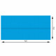 Bâche de piscine rectangulaire bleue 220 x 450 cm  