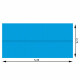 Bâche de piscine rectangulaire bleue 274 x 549 cm  