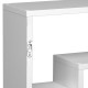 Étagère armoire meuble de rangement bibliothèque murale 8 compartiments 85 cm blanc  