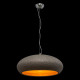 Suspension effet granit ronde grise 
