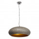 Suspension effet granit ronde grise