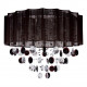 Suspension circulaire tissu et perles