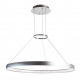 Lustre métallique led anneau suspendu