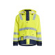 Veste de pluie haute-visibilité niveau 2 - 43022003 - Couleur et taille au choix Jaune-fluo-marine