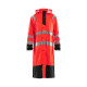 Manteau de pluie haute-visibilité niveau 1 – Coloris au choix  43252000 Rouge fluo-Noir