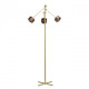 Lampadaire doré megapolis 3 ampoules 152 cm
