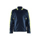 Veste industrie stretch 2D 44441832 - Couleur au choix Bleu-Marine-Foncé/Jaune-Fluo