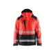 Veste hiver haute-visibilité 44551987 - Couleur et taille au choix Rouge fluo-noir