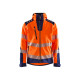 Veste Softshell à capuche haute-visibilité 44912513 - Couleur au choix Orange fluo-Marine