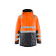 Parka hiver haute-visibilité 44951987 - Couleur au choix Orange fluo-Gris anthracite
