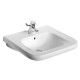 Lavabo matura 2 blanc en porcelaine vitrifiée 60 x 55 cm autoportant porcher