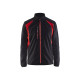 Veste micropolaire bicolore 47302510 - Couleur et taille au choix Noir-Rouge
