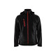 Veste softshell stretch 2D 47492513 - Couleur au choix Noir-Rouge