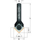 FRAISE POUR RAINURES EN V 90° HW Z2  S=8 D=17x8.5x53 DR 665.170.11