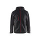 Veste Softshell à capuche 47532516 - Couleur et taille au choix Noir-Rouge