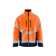 Veste doublée haute-visibilité coloris au choix 47801977 Orange fluo-Marine