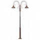 Lampadaire de jardin brun foncé nautica 2 ampoules