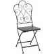 Chaise de terrasse pliante marron