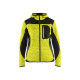 Veste tricotée à capuche femme 49312117 - Couleur et taille au choix Jaune fluo-noir