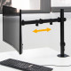Support d'écran PC 13 à 32 pouces pour table rotatif à 360° noir 