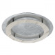 Plafonnier argenté techno 1 ampoule 8 cm