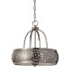Suspension zara, acier brossé, 4 ampoules, 48 cm