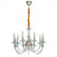 Suspension dorée neoclassic 12 ampoules 130 cm