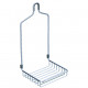 Panier pour wc polyvalent à suspendreen laiton chromé serie miami 140 x 125 x 291 mm