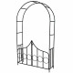 Arche arceau rosier treillis de jardin support pour plantes grimpantes avec portillons