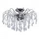 Plafonnier gris crystal 6 ampoules 38 cm