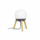 Lampe de table grise mine 1 ampoule