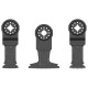 Set de 3 lames de scie Starlock - FLEX - bois et métal - 531055