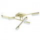Plafonnier doré techno 6 ampoules 15 cm