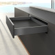 Profilé latéral de tiroir AvanTech YOU, H101mm XL450mm, anthracite, gauche et droite - HETTICH - 9353425 