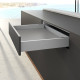Profilé latéral de tiroir AvanTech YOU, H101mm x L450mm, argent, gauche et droite - HETTICH - 9353339 