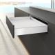 Profilé latéral de tiroir AvanTech YOU, H101mm x L400mm, blanc, gauche et droite - HETTICH - 9353386 