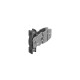 Connecteur de façade de tiroir AvanTech YOU pour profil latéral de tiroir, hauteur 101mm, à visser - HETTICH - 9255835