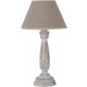 Lampe classique corolla abat jour lin beige