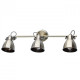 Spot laiton techno 3 ampoules 14 cm